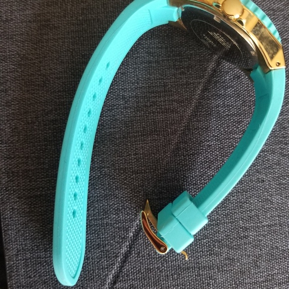 Turquoise and Gold Guess Watch - Picture 3 of 7